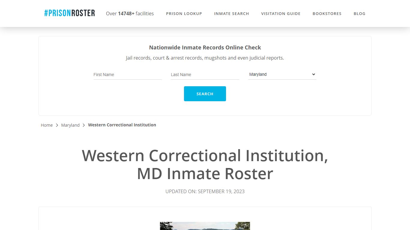 Western Correctional Institution, MD Inmate Roster - Prisonroster