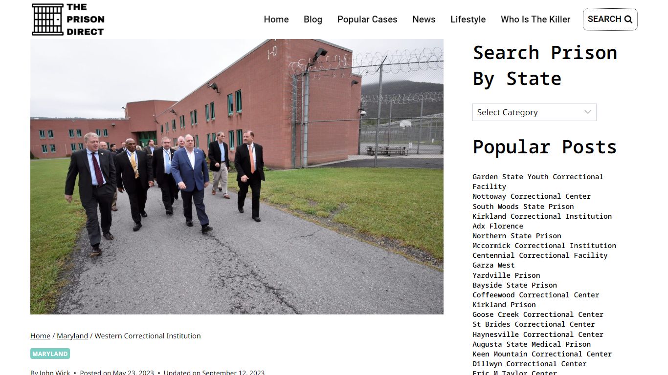 Western Correctional Institution - The Prison Direct